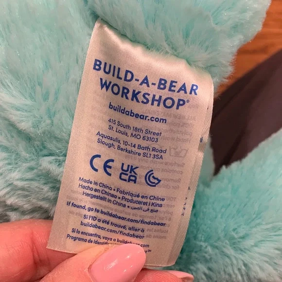 Build a Bear Bears Axolotl Turquoise, Rainbow, and Pink Stuffed Animal Set - Picture 2 of 7